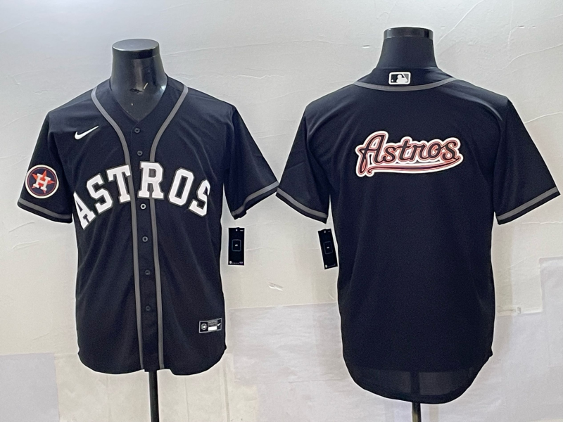Men Houston Astros blank black 2025 Nike MLB Jersey 005